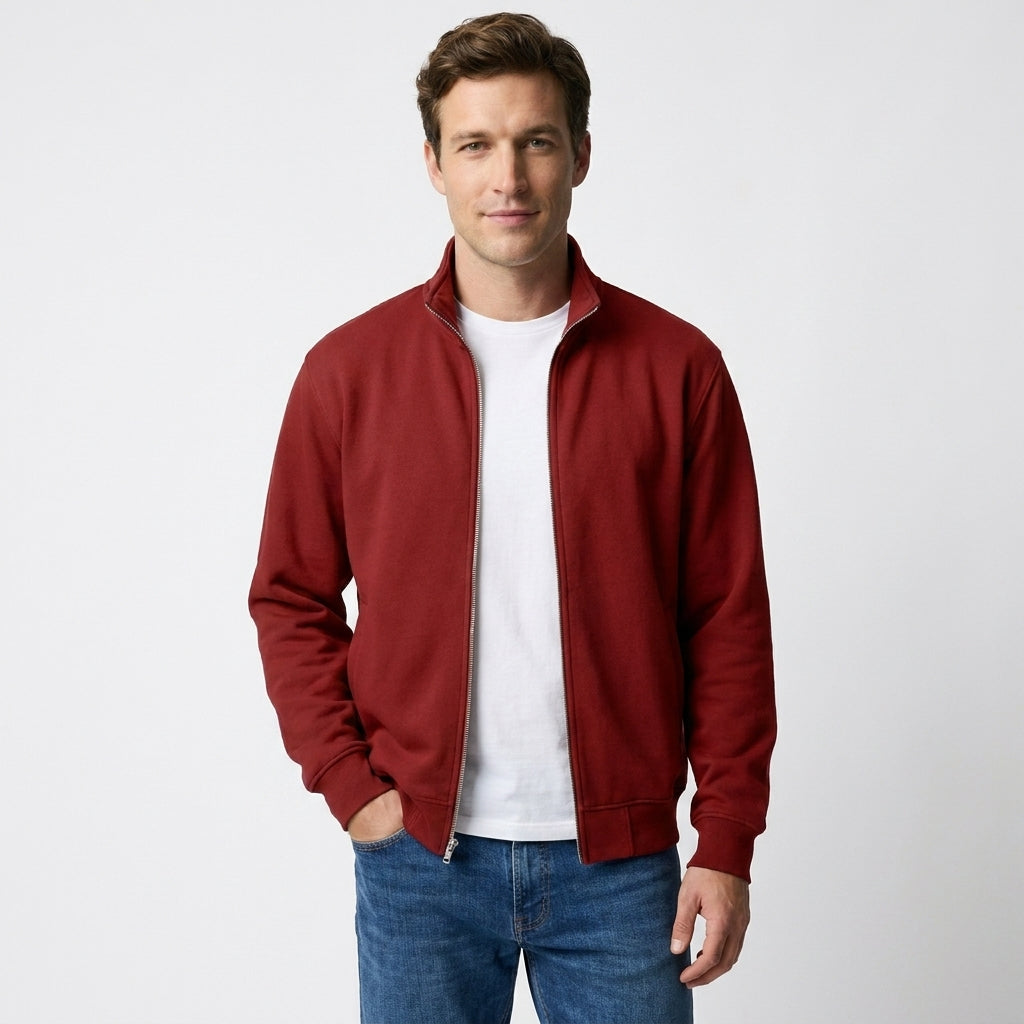 Men's Full-Zip Vest Layering Piece for Year-Round Wear | Casual Athletic Active Jacket | Lightweight Transitional Outerwear | Lonoma