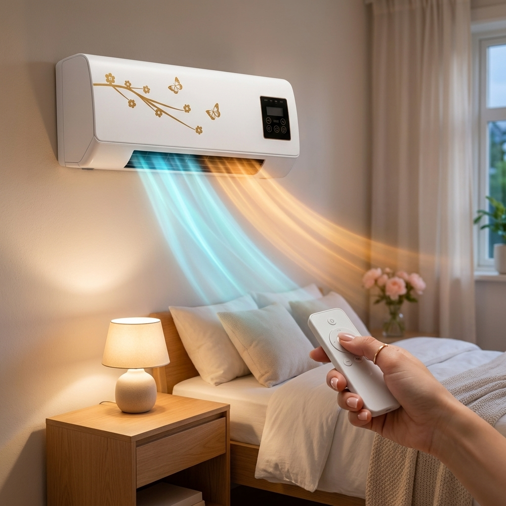 Portable Air Conditioner Heater Combo Quiet Ductless Mini AC for Bedroom Attic Office Small Spaces Up to 215 Sq Ft Cooling Heating Compact | Lonoma