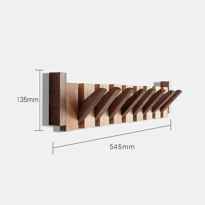 Piano Key Wall Coat Rack Wood with Hooks for Entryway Bedroom Hallway Music Lovers Home Organization Storage 4 6 8 Hooks Artistic Design | Lonoma