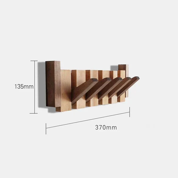 Piano Key Wall Coat Rack Wood with Hooks for Entryway Bedroom Hallway Music Lovers Home Organization Storage 4 6 8 Hooks Artistic Design | Lonoma