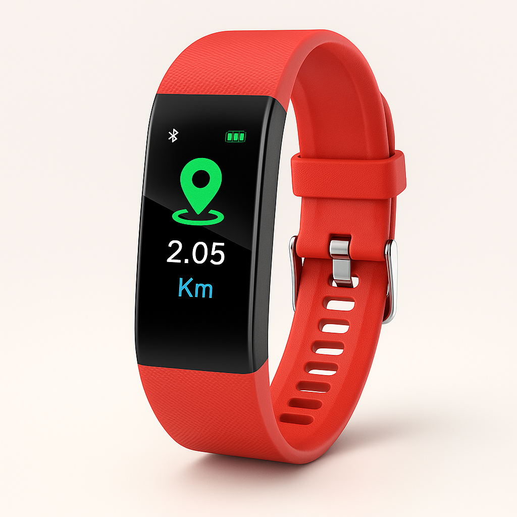 Large Display Activity Monitor with Heart Rate Tracker for Older Adults – Easy-Read Fitness Band with Cable-Free USB Charging | Lonoma