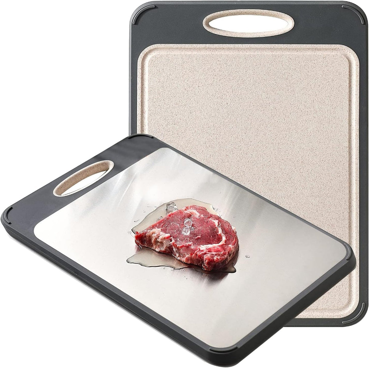Stainless Steel Cutting Board for Safe Food Prep, Heat-Resistant Metal Chopping Surface for Kitchen Use | Lonoma