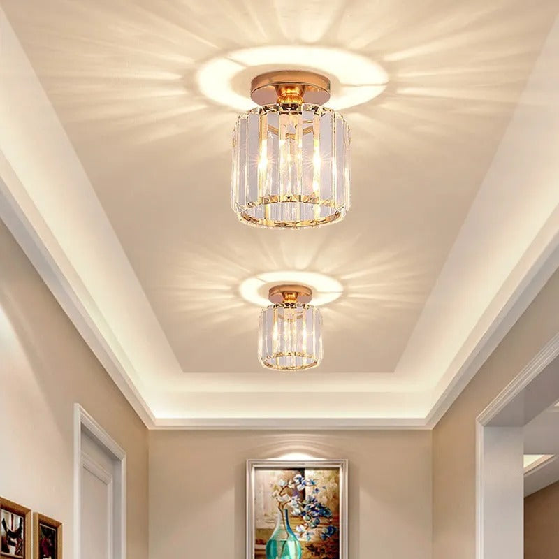 Flush Mount LED Ceiling Light Dimmable 3-Color Metal Acrylic Fixture for Bedroom Living Room Study Modern Indoor Lighting | Lonoma