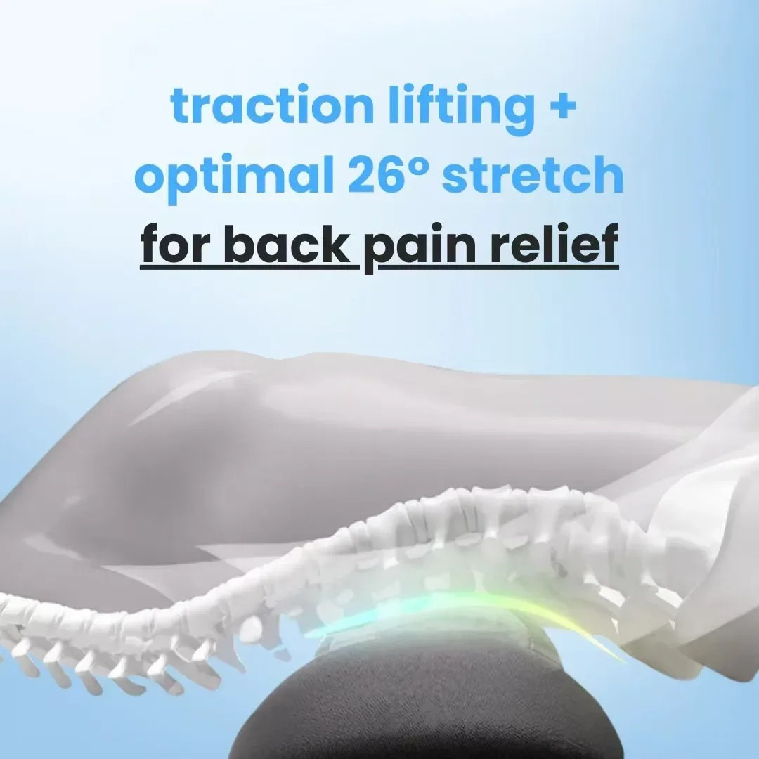Lower Back Massager with Heat & Vibration for Lumbar Relief, Sciatica Support, Posture Therapy Device | Lonoma