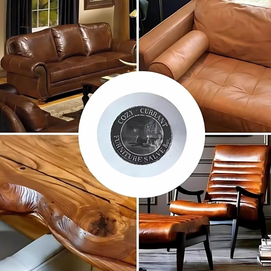 Leather Conditioner Balm with Applicator for Couch, Chair & Car Seat - Colorless Leather Care, Restores Softness and Protects Upholstery | Lonoma
