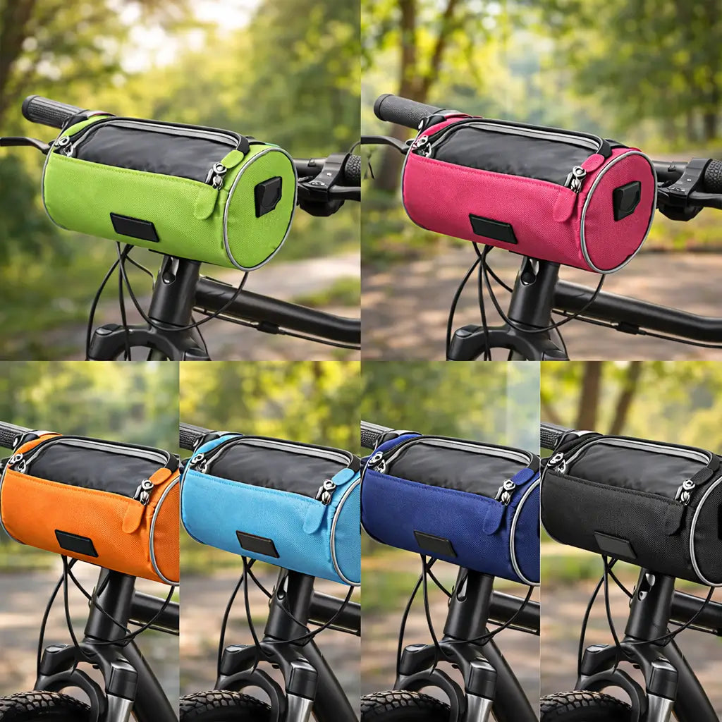 Bike Phone Mount Bag for Handlebars with Touch Window, Storage Pouch for Cycling Navigation, Keys & Essentials | Lonoma