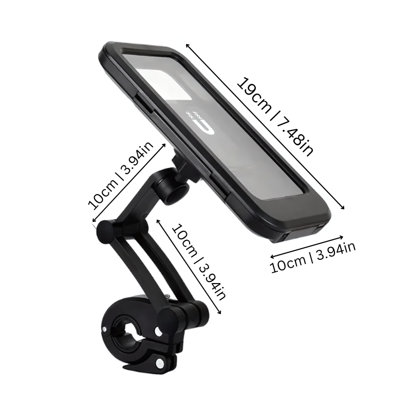 Waterproof Bike Phone Mount 360° Rotating Handlebar Holder with Touchscreen Access for Cycling Navigation | Lonoma