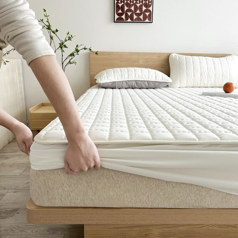 Waterproof Mattress Protector Fitted Sheet Style Deep Pocket Hypoallergenic Breathable Noiseless Cover Stretch Skirt Protects Against | Lonoma