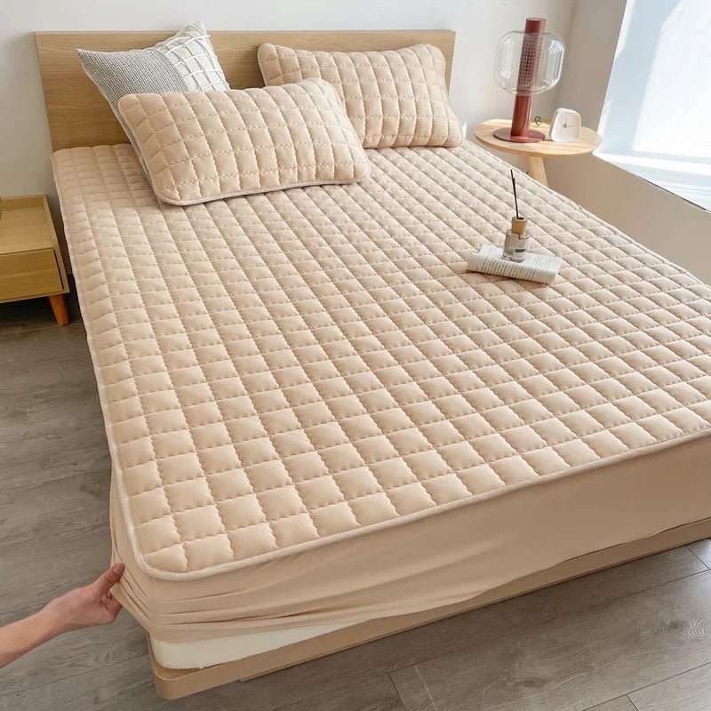 Waterproof Mattress Protector Fitted Sheet Style Deep Pocket Hypoallergenic Breathable Noiseless Cover Stretch Skirt Protects Against | Lonoma