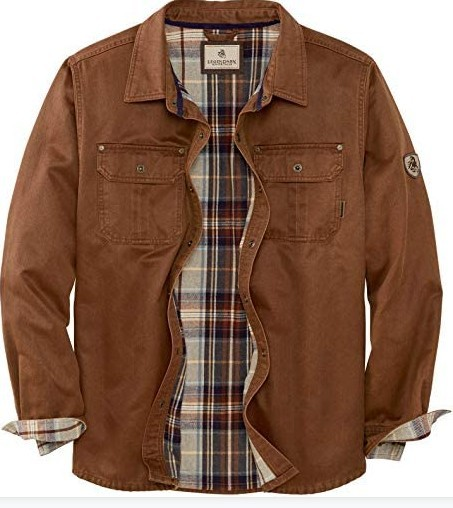 Men's Waxed Canvas Work Jacket, Water-Resistant Trucker Coat with Soft Lining for Fall, Winter & Spring Outdoor and Everyday Wear | Lonoma