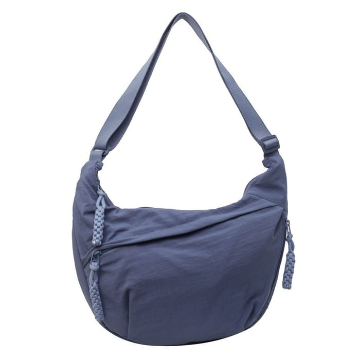 Curved Slouch Shoulder Bag – Lightweight Water-Resistant Nylon Hobo Crossbody Purse for Women, Adjustable Strap, Multi-Pocket Organizer | Lonoma