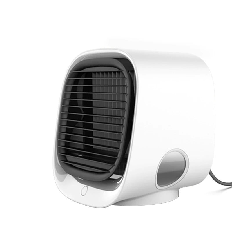 Personal USB Evaporative Air Cooler for Car, Desk & Travel - Portable Mini Humidifier Fan with 3 Speeds & LED Mood Light | Lonoma