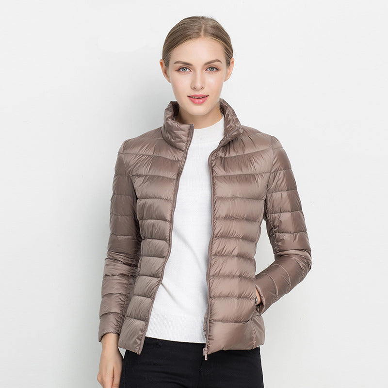 Women's Lightweight Quilted Puffer Jacket – Insulated Zip-Up Coat for Fall Winter | Lonoma