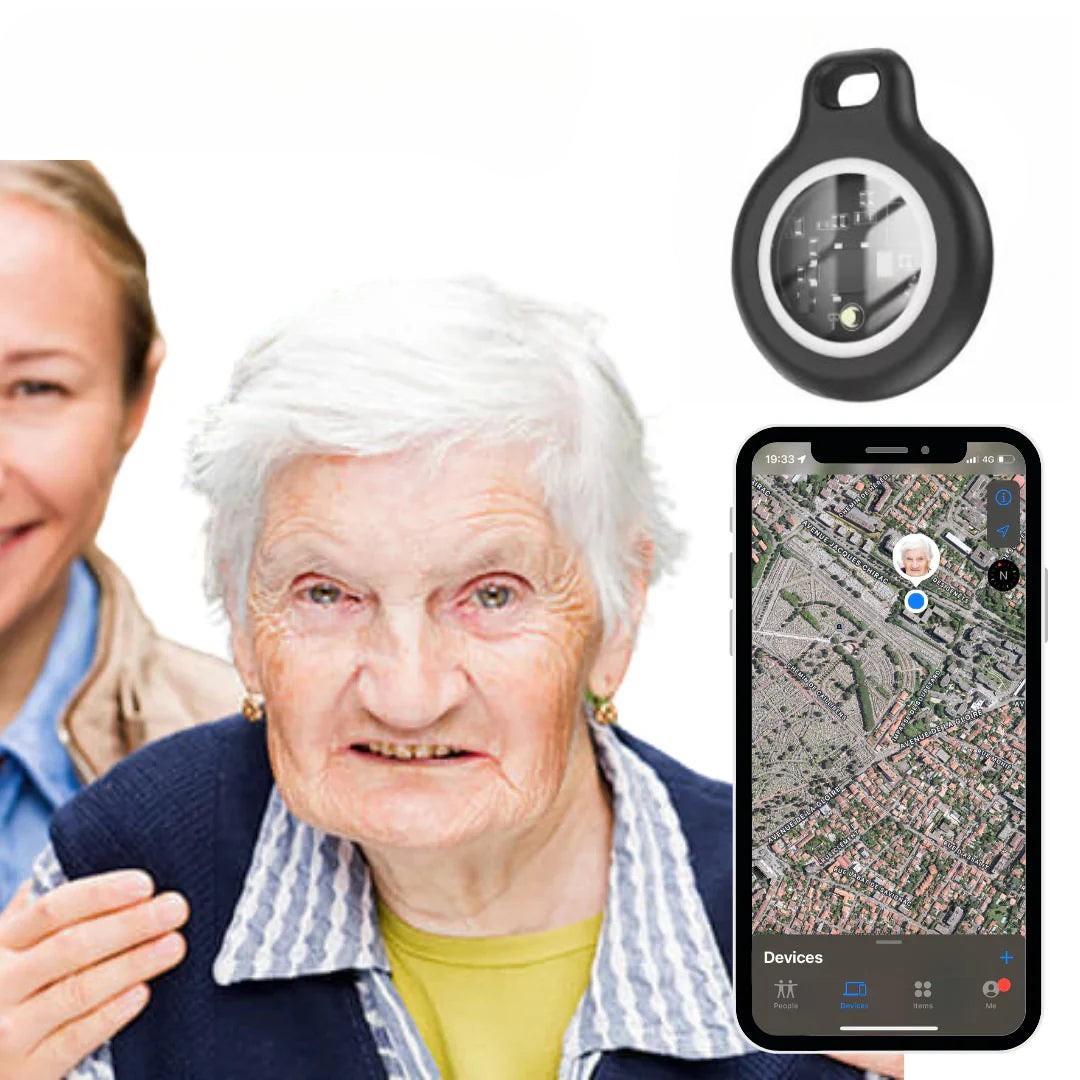 Personal Location Tracker for Elderly Care Lightweight Waterproof Apple Find My Compatible No Monthly Fees | Lonoma