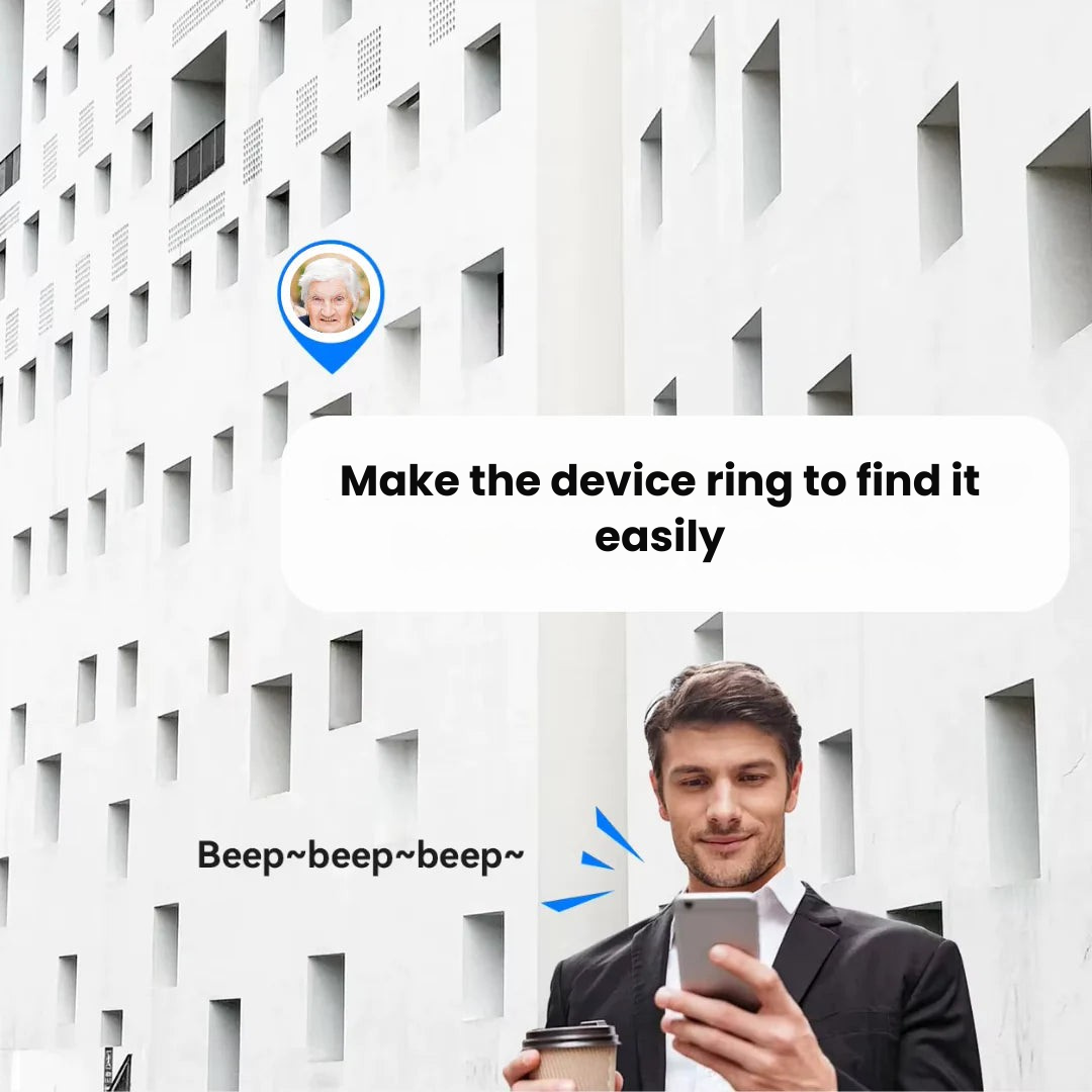 Personal Location Tracker for Elderly Care Lightweight Waterproof Apple Find My Compatible No Monthly Fees | Lonoma