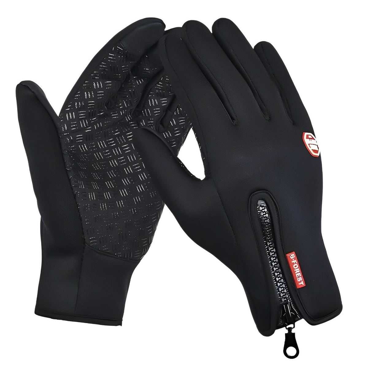 Rechargeable Heated Gloves, 3 Heat Levels, Black Waterproof Windproof Touchscreen Winter Gloves for Skiing, Biking & Cold Weather | Lonoma