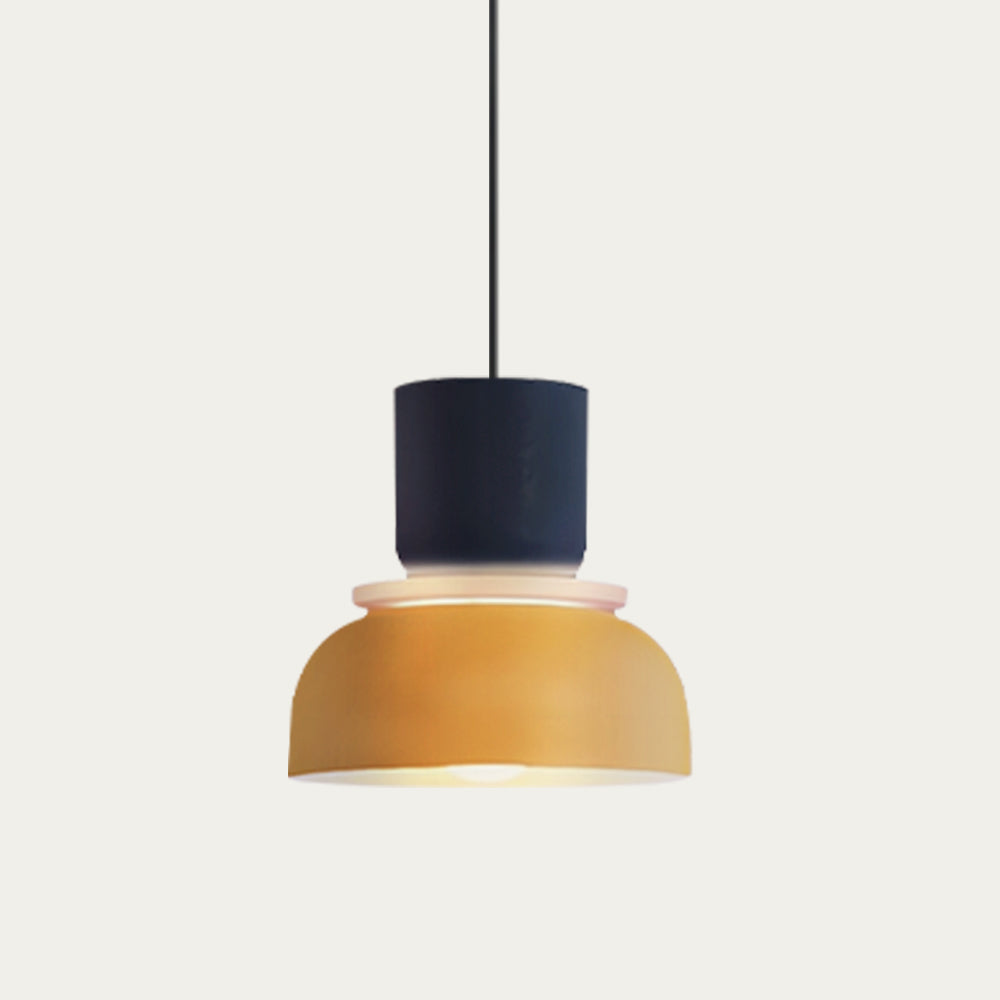 Layered Pendant Light with Color Accents, Scandinavian Design, Modern Hanging Fixture for Dining Room Kitchen Bedroom | Lonoma