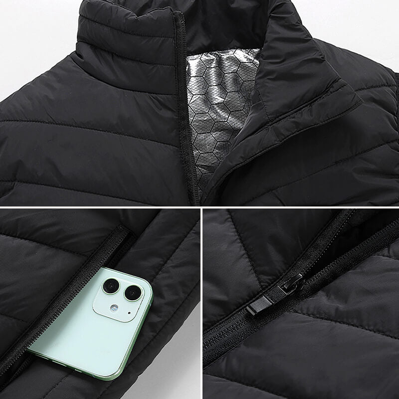 USB Rechargeable Heated Vest with Multiple Warming Zones for Winter Outdoor Activities Cold Weather Work Lightweight Insulated Body Warmer | Lonoma