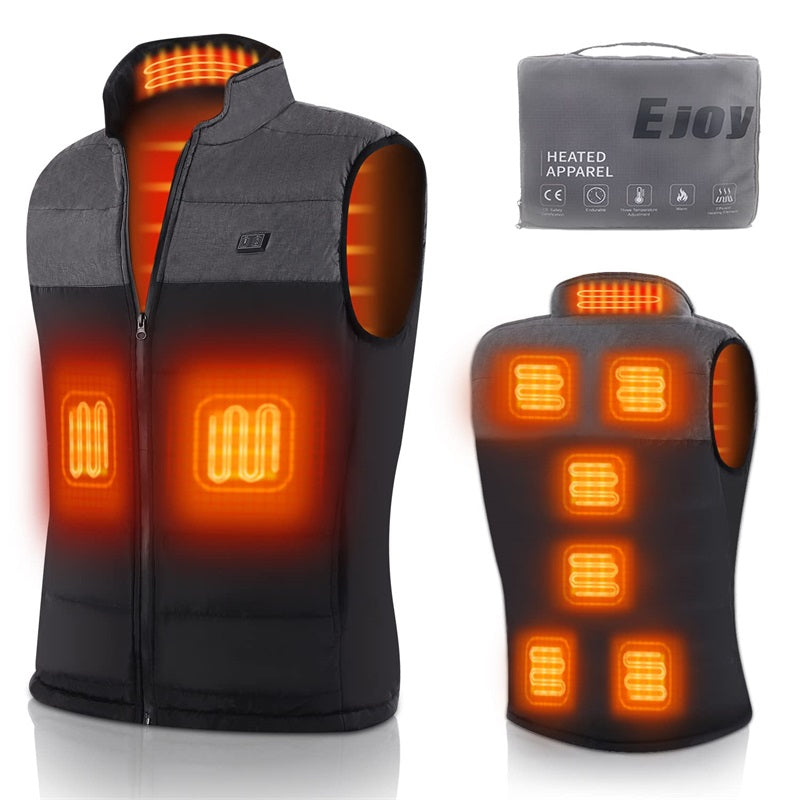 USB Rechargeable Heated Vest with Multiple Warming Zones for Winter Outdoor Activities Cold Weather Work Lightweight Insulated Body Warmer | Lonoma