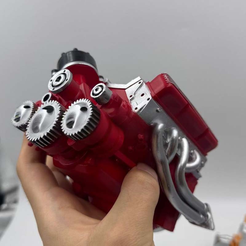 Metal V8 Engine Model Building Kit with Ignition System CNC Machined Functional Motor for RC Projects Educational STEM Assembly | Lonoma
