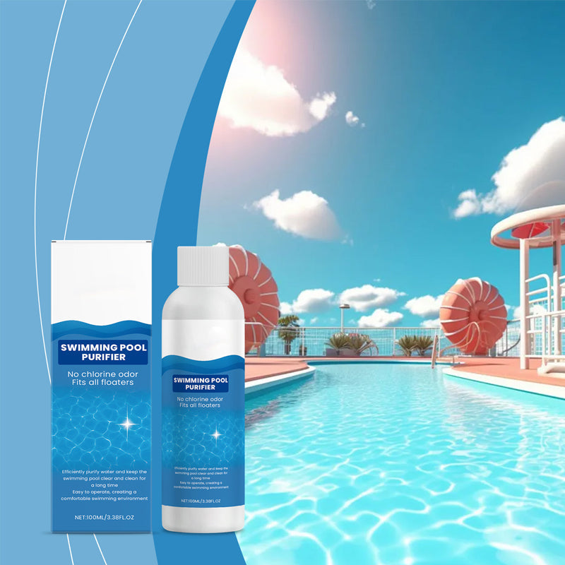 Pool Water Maintenance Liquid 3.4 fl oz for Clear Water & Algae Control | Inflatable Pool, Hot Tub, Spa and Jacuzzi Care | Lonoma