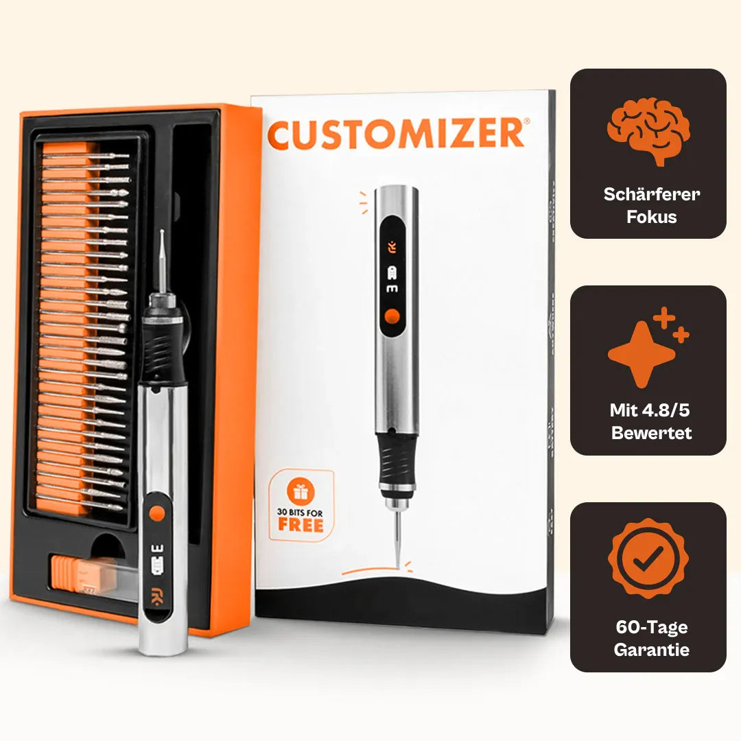Cordless Electric Engraving Pen, USB-C Rechargeable Engraver for Metal, Wood, Glass, Plastic & Leather, DIY Personalizing Tool Kit | Lonoma